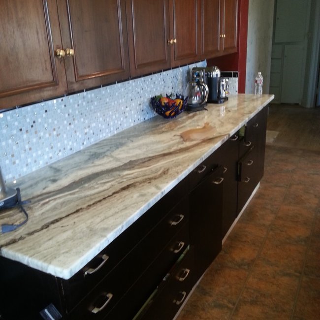Gray accent kitchen and bath remodel